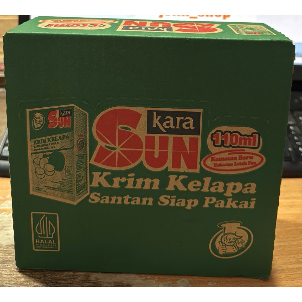 

Kara Sun Krim Kelapa Santan Siap Pakai 110ml x 24 pak / 1 dus