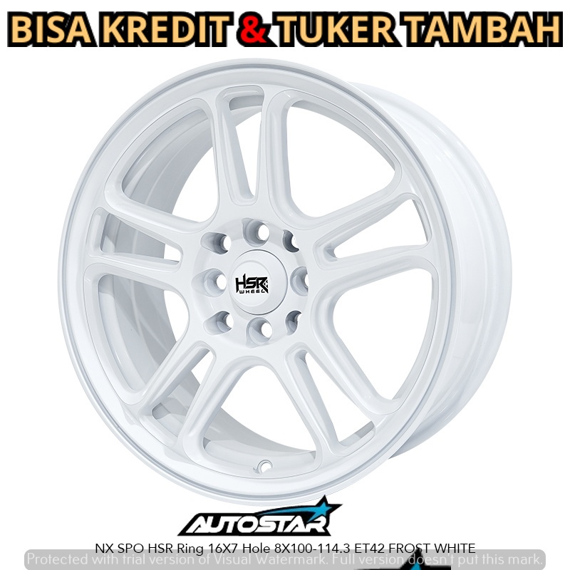 VELG MOBIL HONDA FREED MOBILIO JAZZ RS CITY Z CITY HATCHBACK HSR NX SPO R16 FROS WIHTE