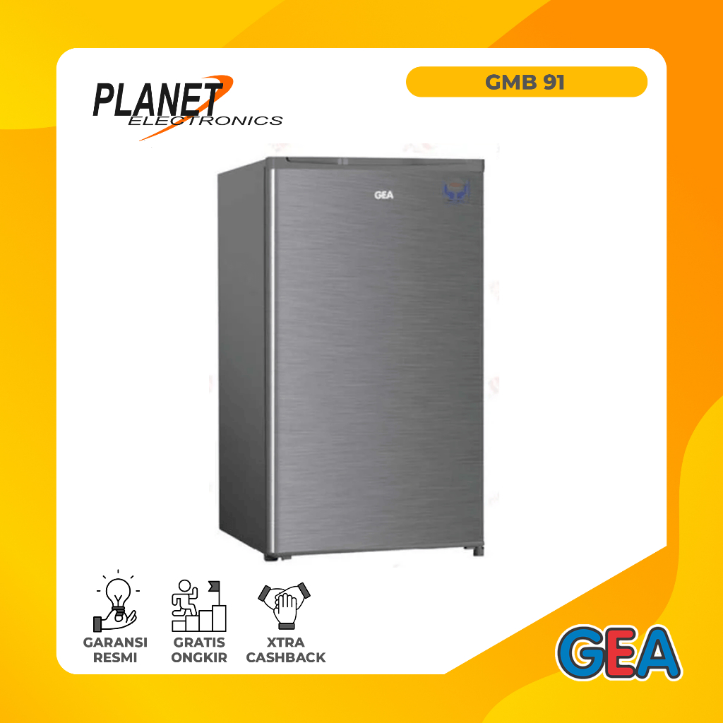 GEA 1 Pintu Kulkas 89 L Gray GMB 91