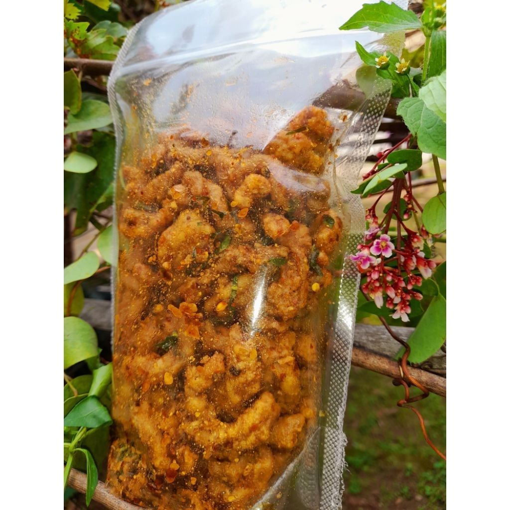 

Aneka Cemilan Viral Sebring Seblak Kering Kurnia Usus 250gr Asin Pedas Daun Jeruk / Original