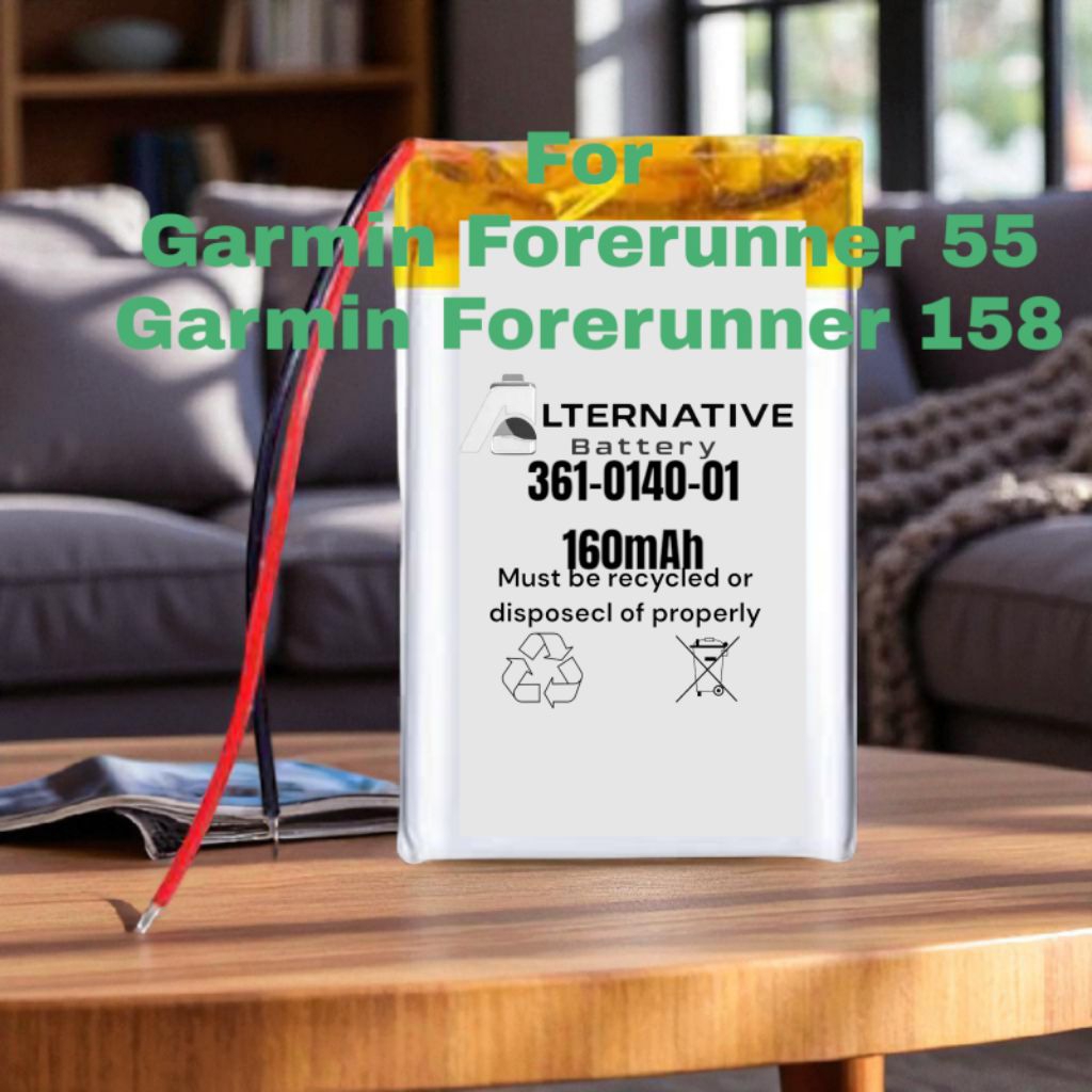 Batre 361-00140-01 For Garmin Forerunner 55 Garmin Forerunner 158 Batrai Jam GPS Germin 3610014001 B