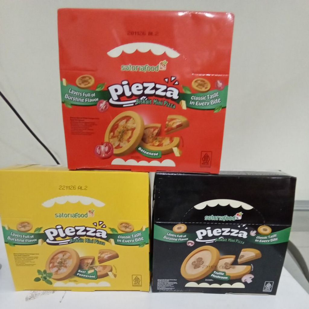 

satoria food piezza biskuit mini pizza 252g(12pcs)
