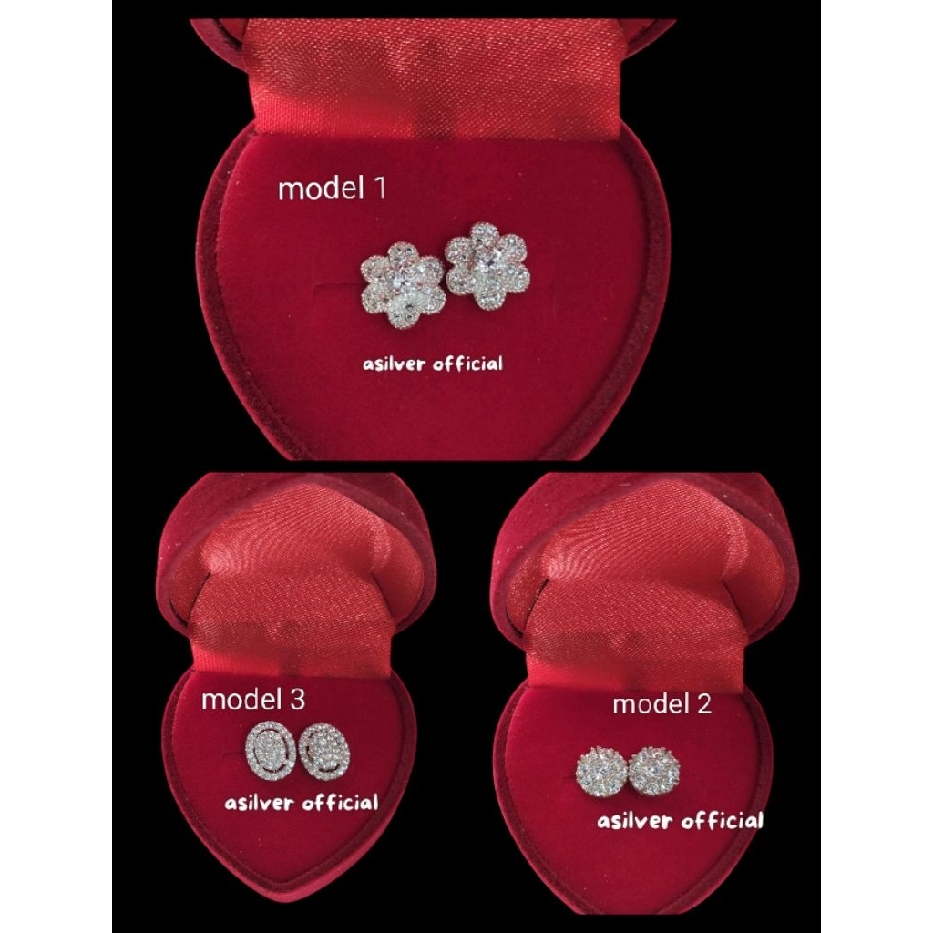 Anting tusuk perak dewasa