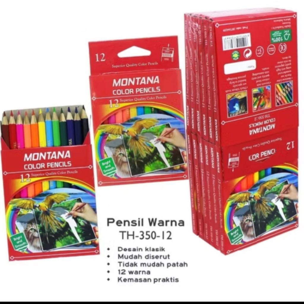 

Pensil Warna Pendek 12 Warna TH -350 -12