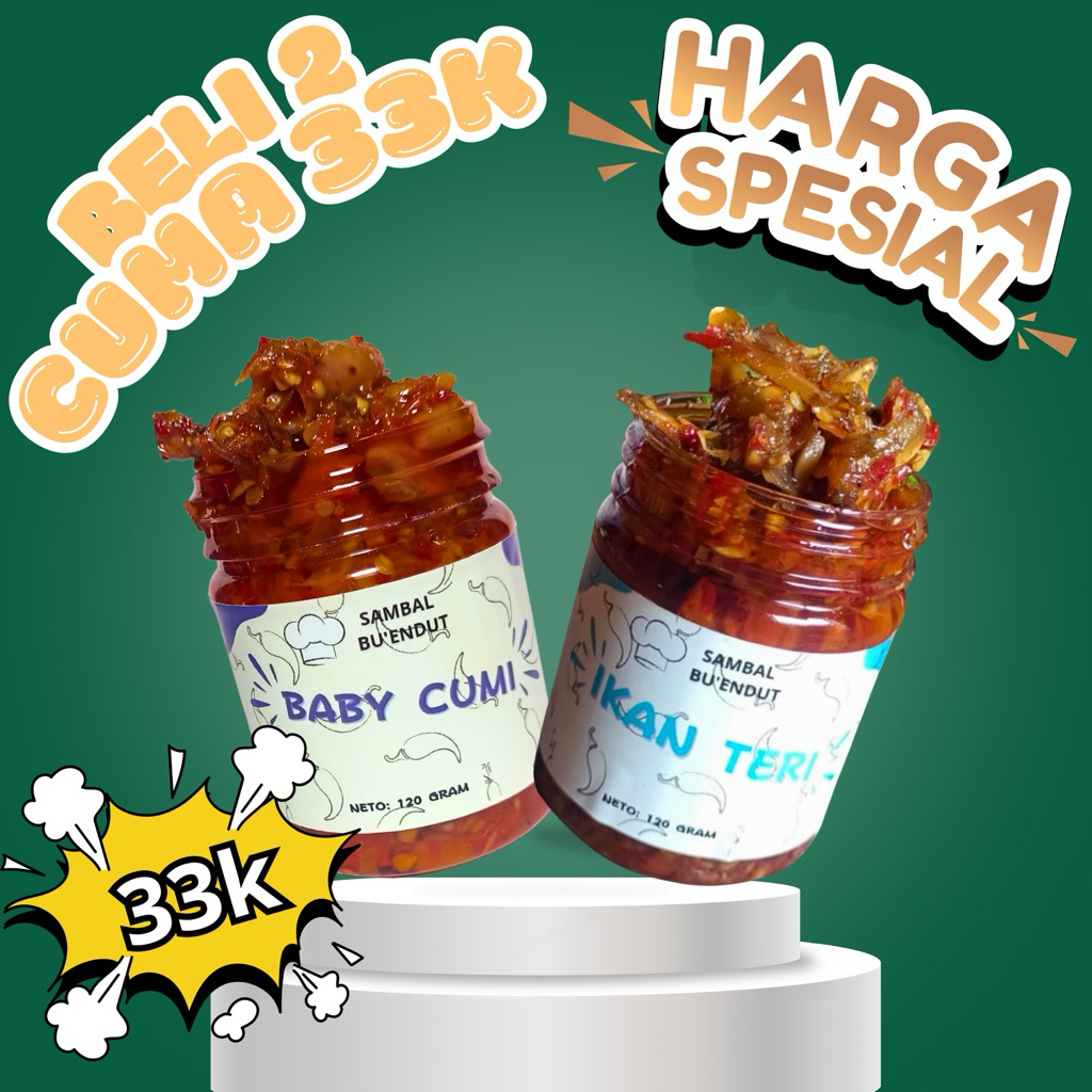 

PAKET BUNDLING!!! Sambal Cumi & Sambal Teri
