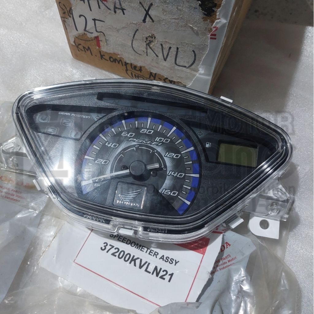 speedometer spidometer kilolometer assy komplit honda supra x125 f1 original 37200-KVL-N21