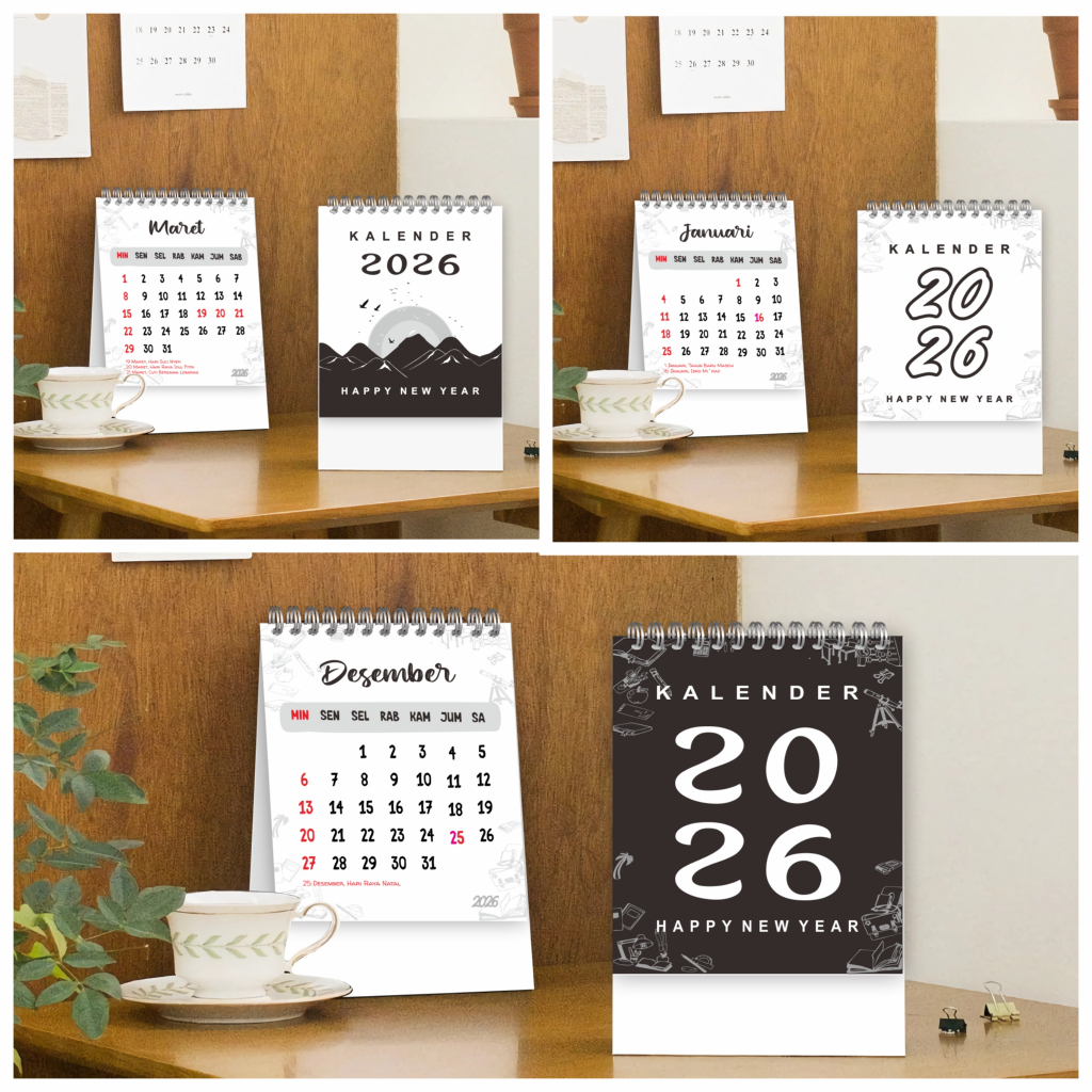 

KALENDER MEJA A6 2026/ KALENDER MEJA AESTHETIC/ KALENDER MEJA UKURAN A6 2025/ KALENDER A6/ KALENDER SIMPLE/ KALENDER DUDUK A6