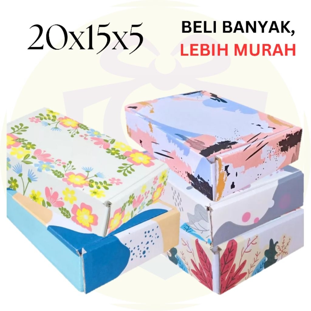 

box ukuran 20x15x5 cm, kardus packing/kardus kemasan/gift box/box hampers