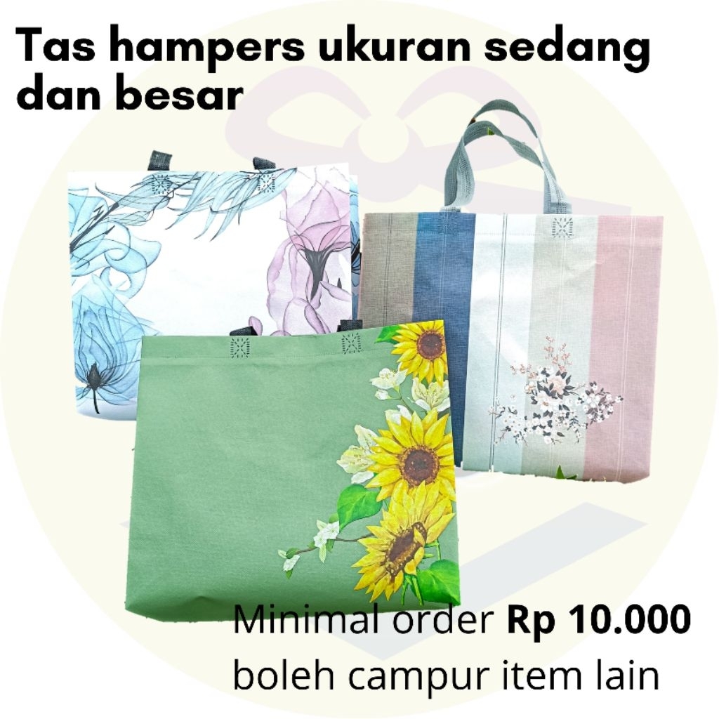 

Tas kado / Tas souvenir / Tas spunbond laminasi ukuran sedang dan besar