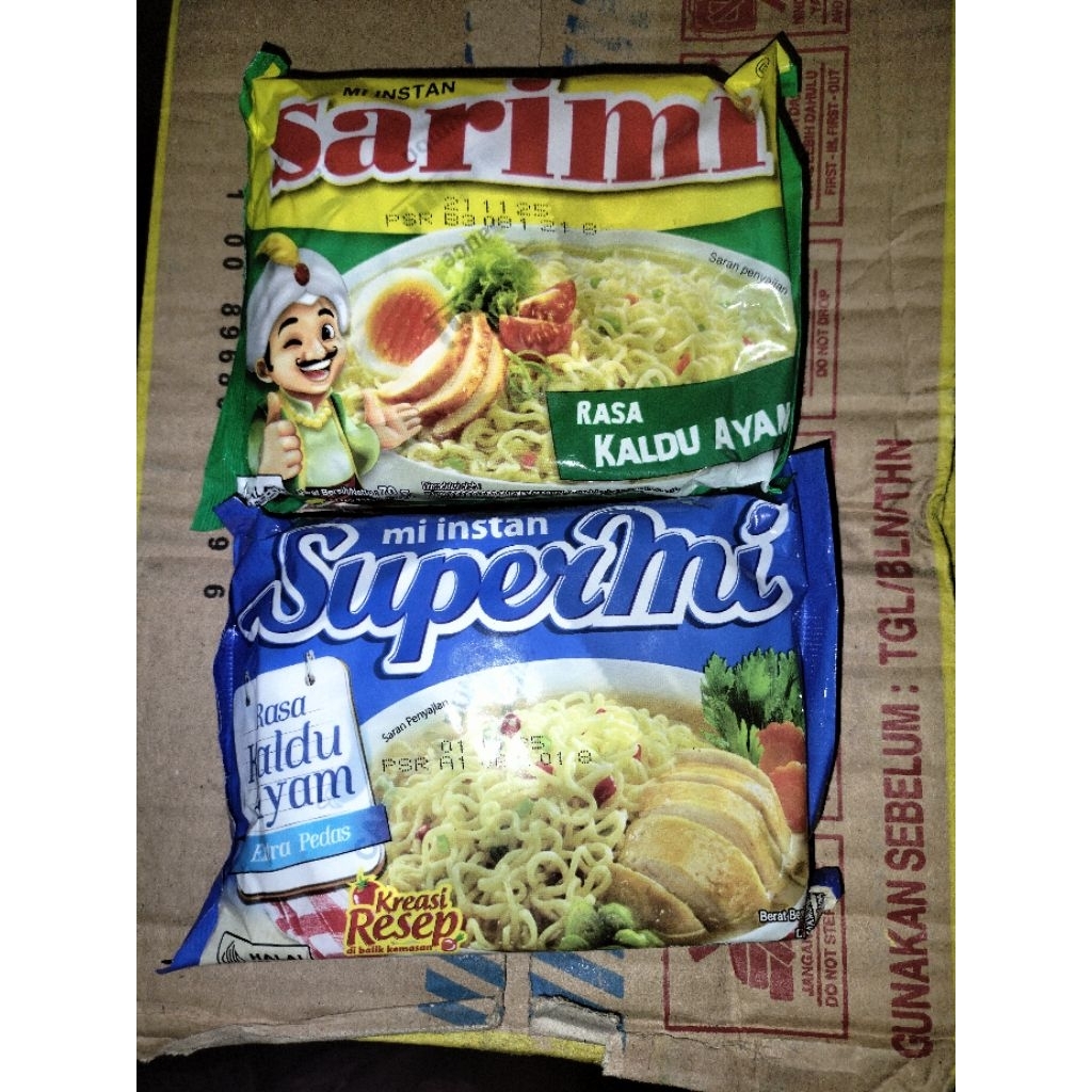 

TERMURAH Sarimi Supermi mie instan kuah rasa kaldu ayam