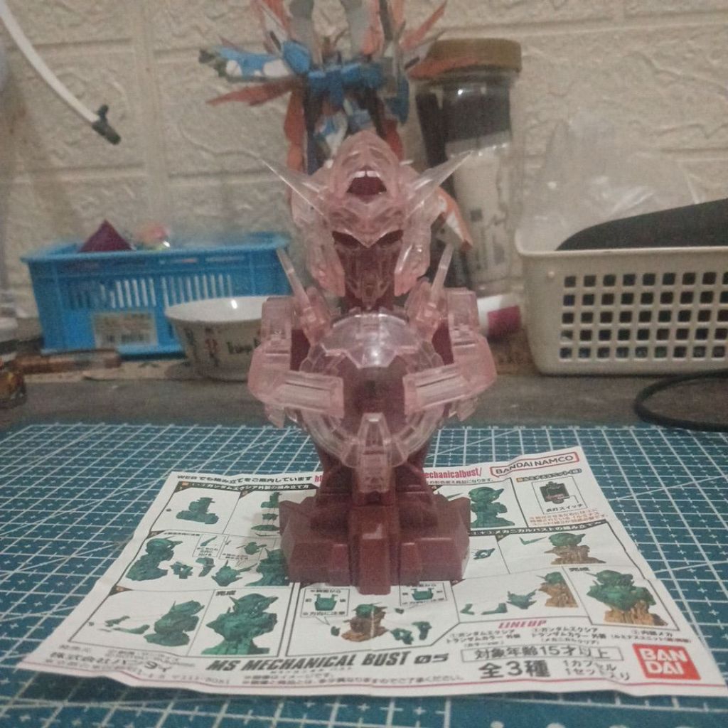 Gashapon MS Mechanical Bust [Clear Ver] Gundam Exia Trans-Am Bandai