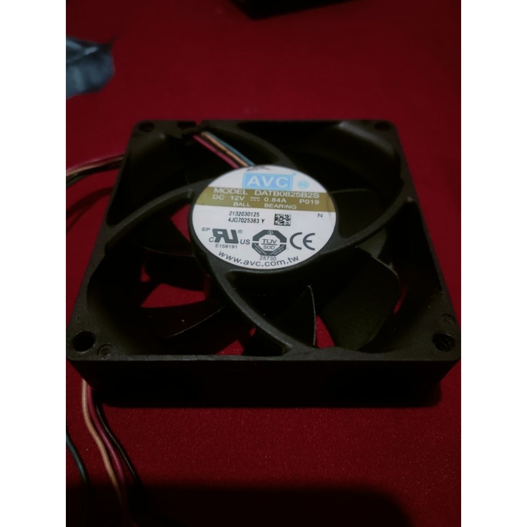 TERMURAH..kipas fan DC 12volt 0.84a high spedd AVC 8cm