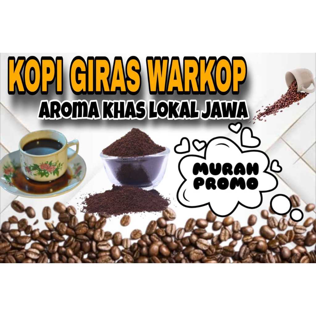 

kopi giras warkop bubuk lembut aroma khas wangi desa tradisional termurah