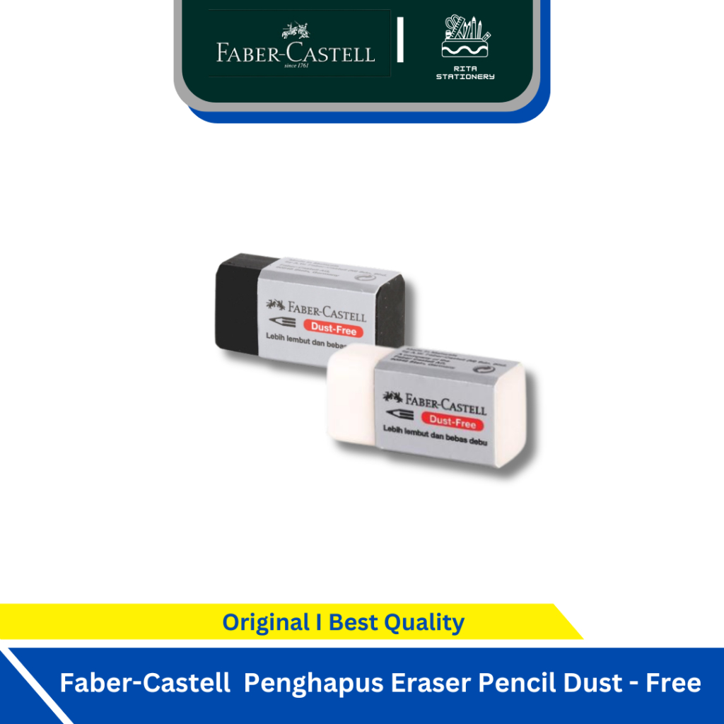 

Faber-Castell Pengahapus Kecil Mini Hitam Putih Murah Bebas Debu - Satuan