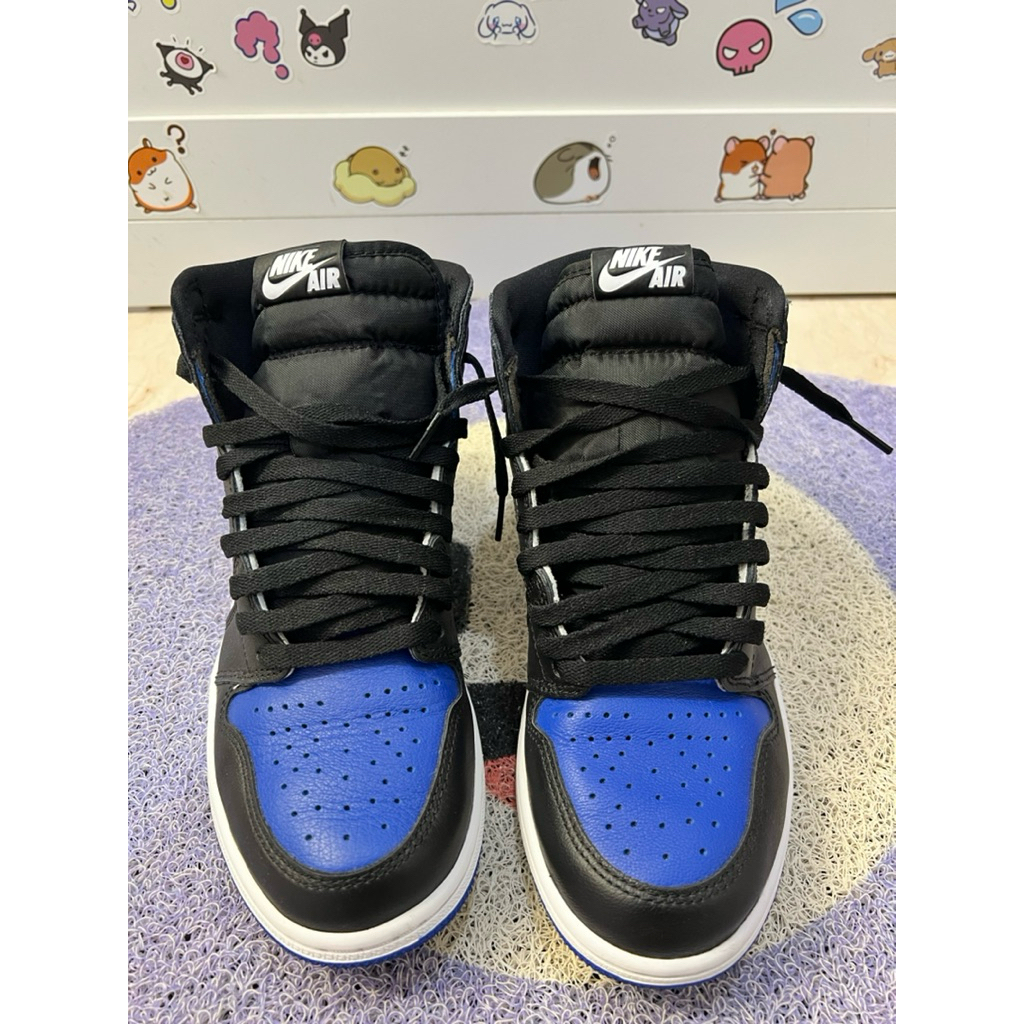 preloved Nike Air Jordan AJ1 Retro High OG royal toe BIRU size US8