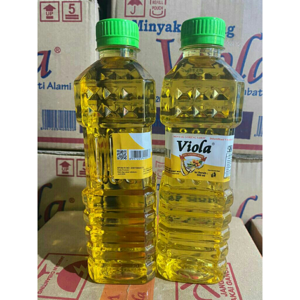 

Minyak goreng viola 500 ml botol 12 pcs