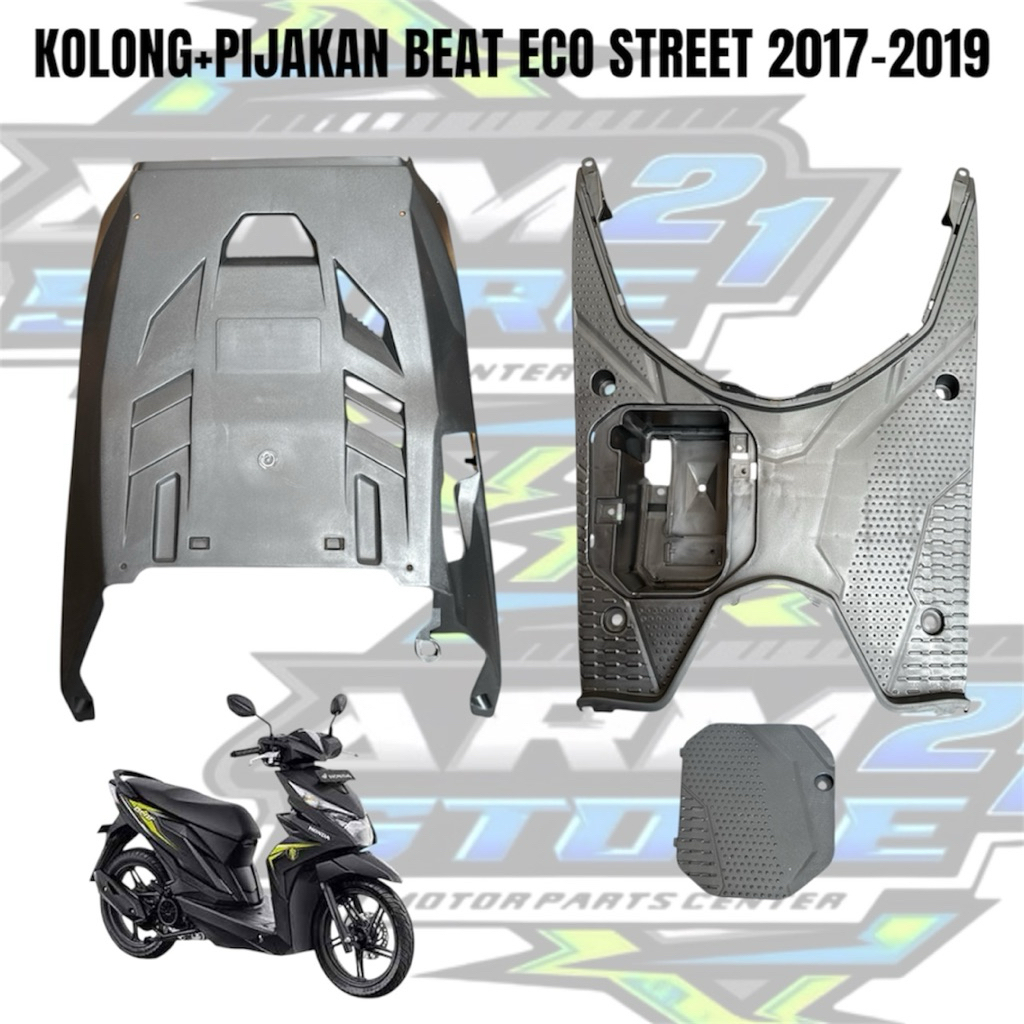 DEK KOLONG+PIJAKAN KAKI BEAT ECO STREET 2017-2018-2019 / PAKET BODY KASAR BEAT KOLONG+PIJAKAN KAKI B