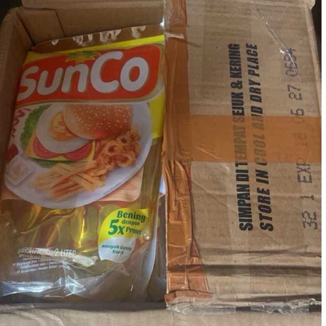 

Minyak Goreng Bening Sunco 2Literx6 Kartonan kemasan pouch