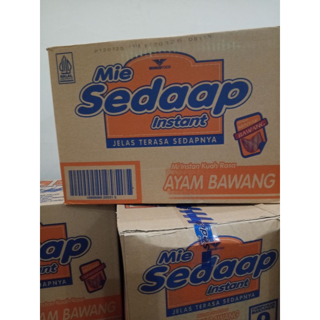 

1 dus mie sedaap kuah rasa ayam bawang