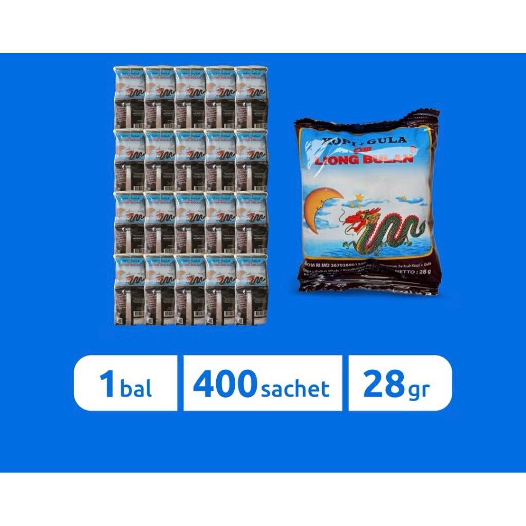 

Kopi Bogor Kopi Liong Bulan 1 ball isi 20 pak