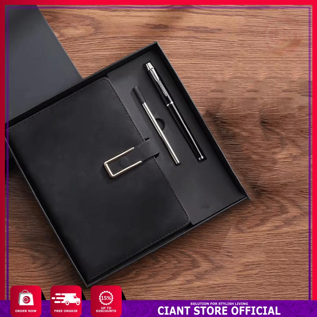 

NOTEBOOK BUKU CATATAN JURNAL COVER PEN HOLDER KUNCI MULTIFUNGSI LOCK