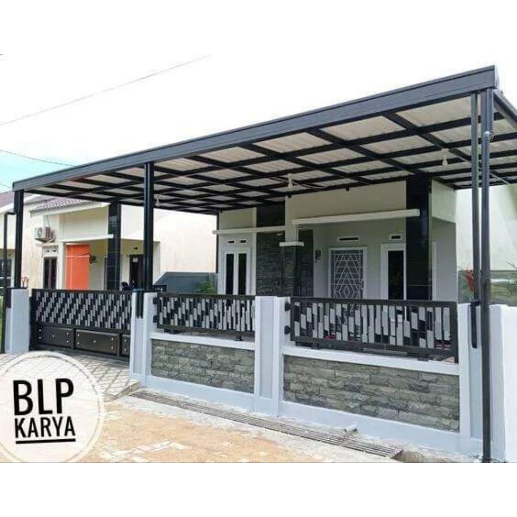 Kanopi besi minimalis