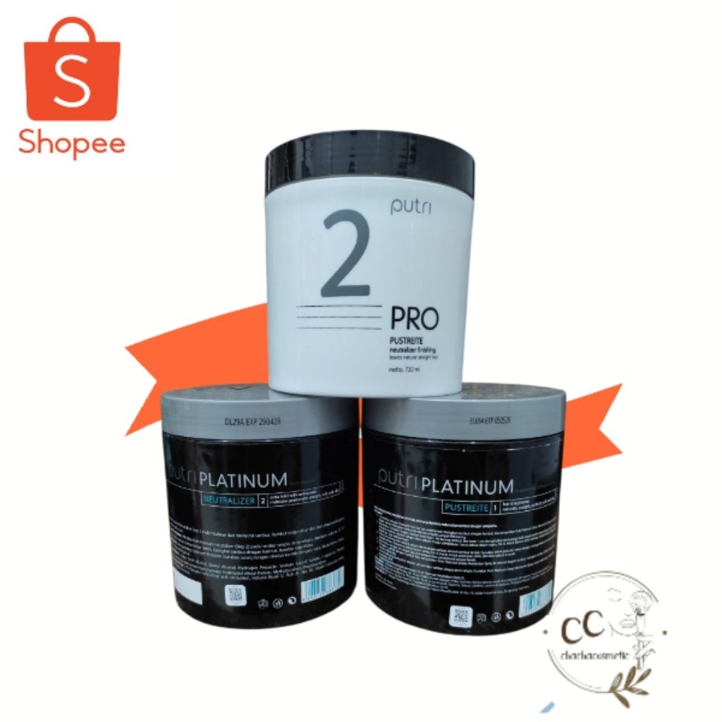 Putri Platinum/ Putri Netral Pelurus Rambut Step 1/ Step 2 720ml