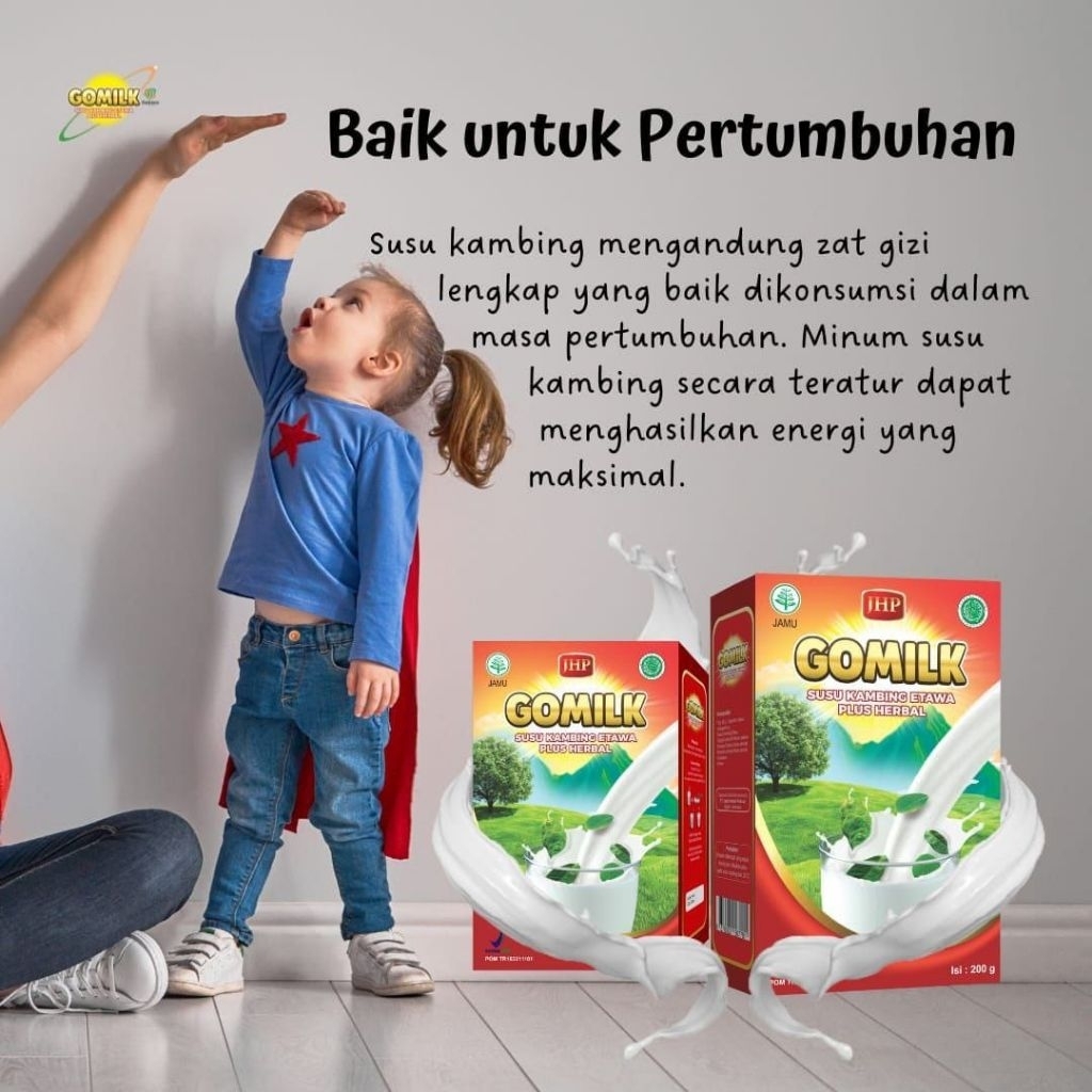 

SUSU KAMBING ETAWA GOMILK PLUS HERBAL 200gr