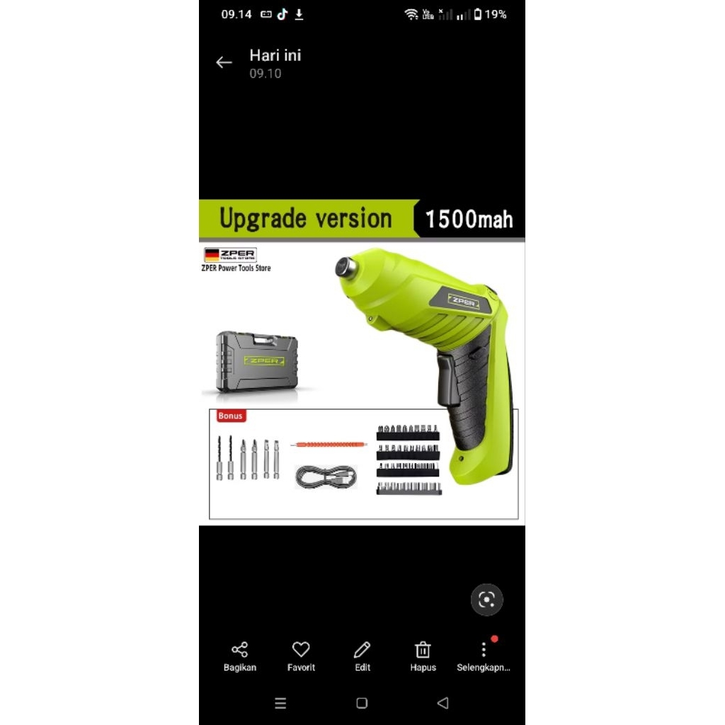 obeng bor mini elektrik