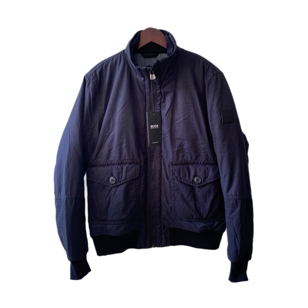 JACKET PRIA - HUGO BOSS BOMBER NAVY ORIGINAL AUTHENTIC