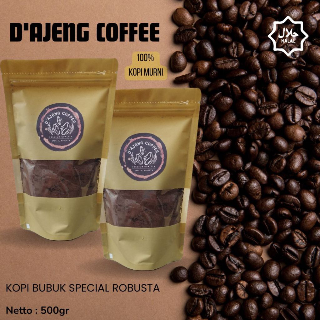 

KOPI BUBUK SPECIAL ROBUSTA - kopi khas Ndeso - 100% kopi asli - Berat 500gr