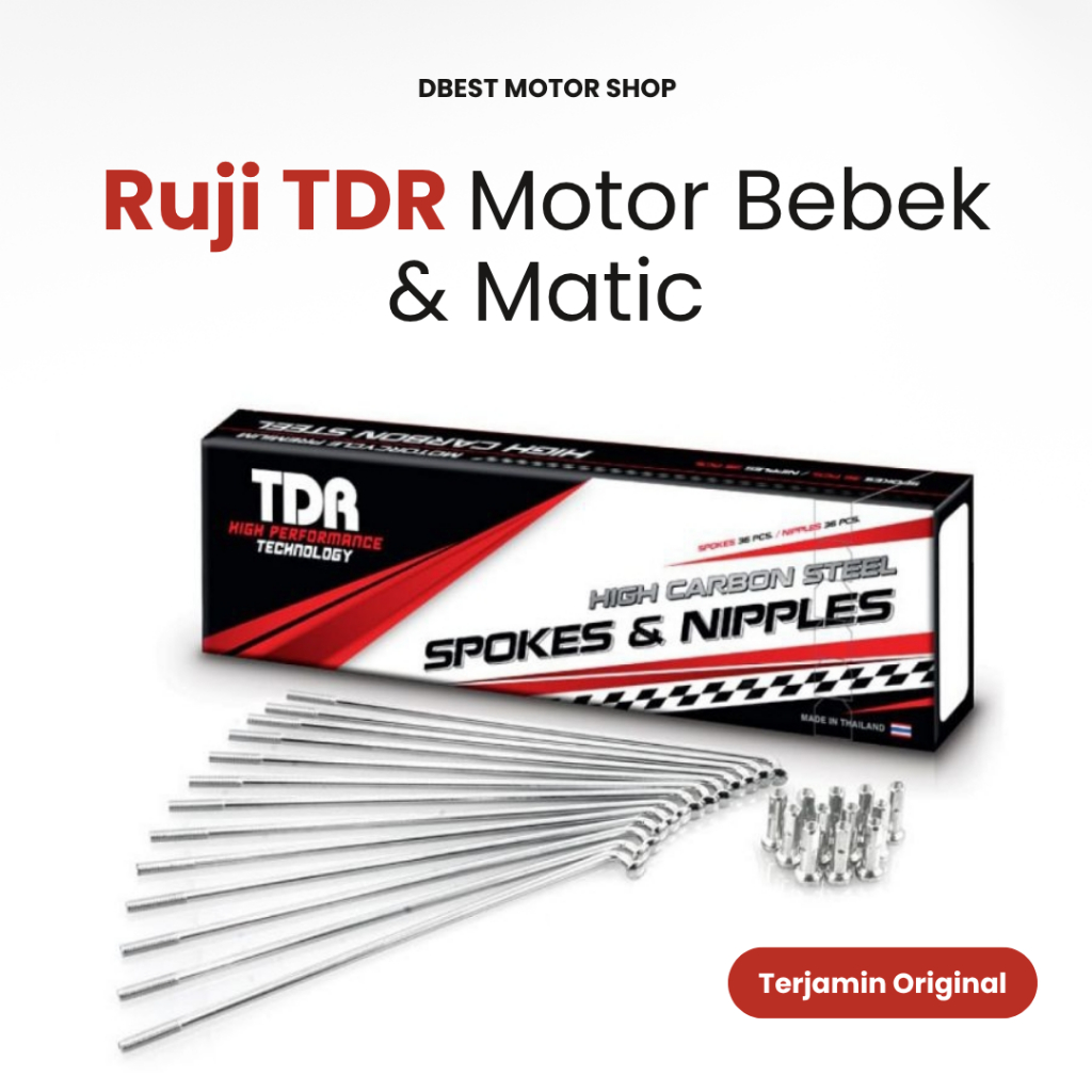 Ruji Tdr Jari Jari Crom Chrome Stainless Ruji Motor Bebek & Matic Tahan Karat & Kuat
