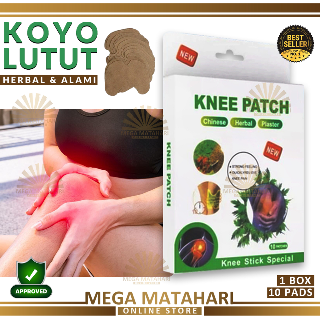 Patch Pain Relief Knee Koyo Herbal Untuk Lutut Isi 10 Pads — 9