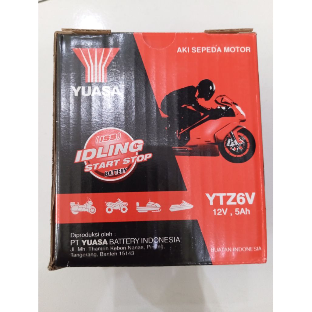 AKI YTZ6V ACCU YTZ6V YUASA KERING