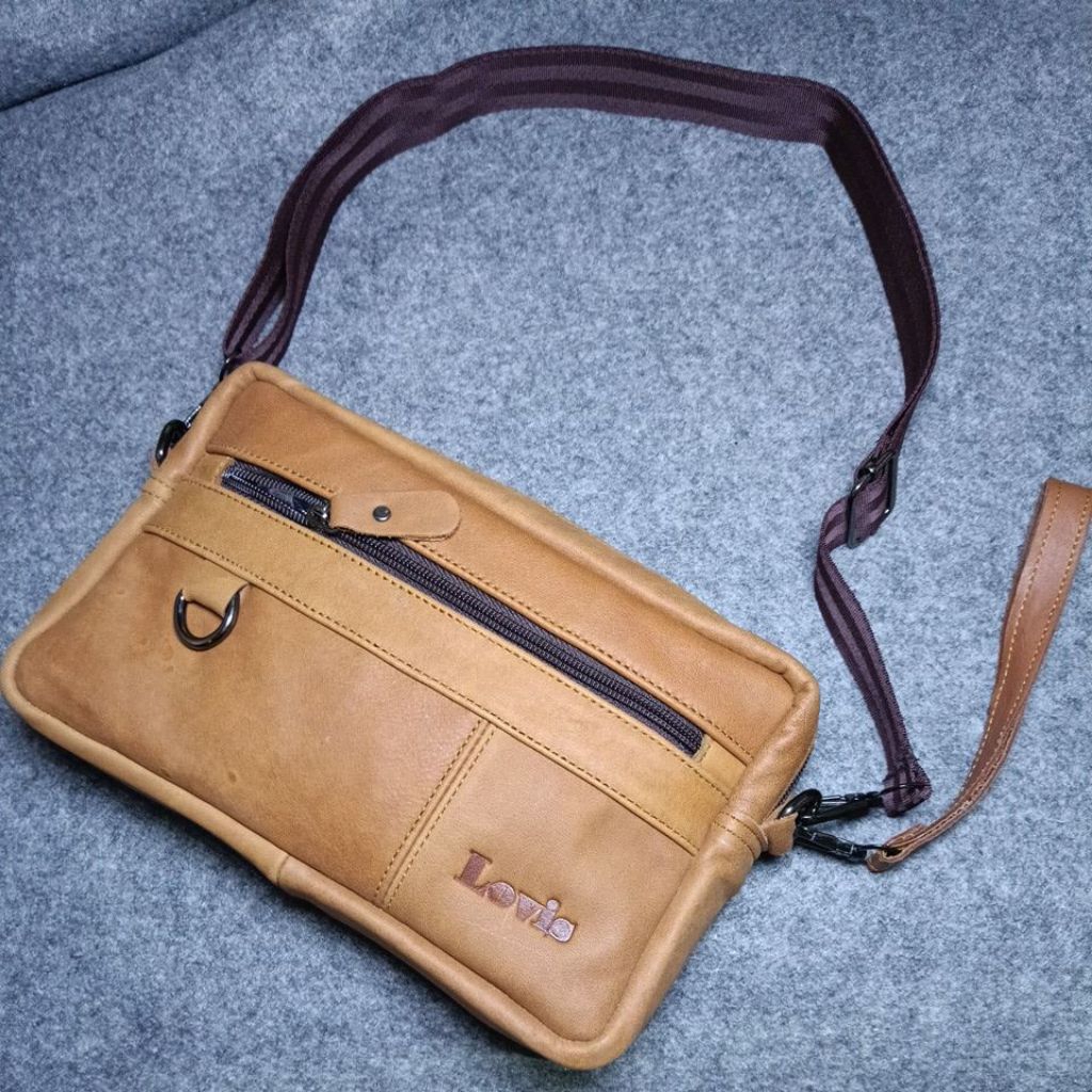 Clutch Handbag Kulit PJLEATHER CLT-150 || Clutcbag Pria Wanita Kulit Garut Asli