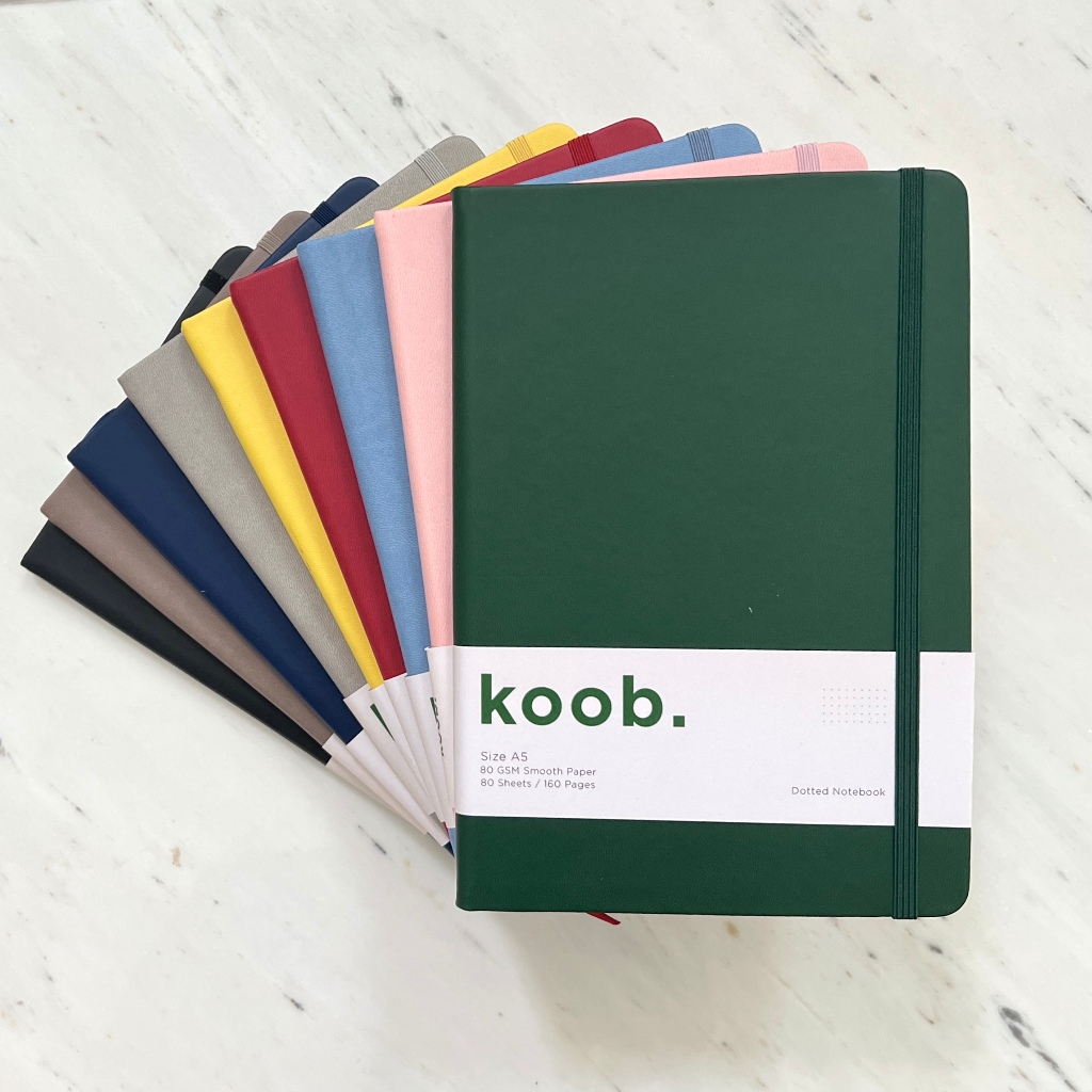 

A531 Koob. Hardcover Notebook A5 buku tulis titik / dotted agenda jurnal diary