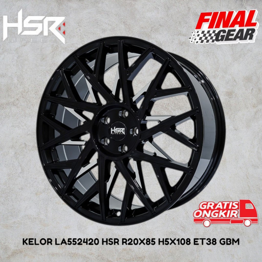 velg racing mobil omoda chery j6 volvo ford/velg hsr wheel ring 20/velg racing ring20 pcd 5x108