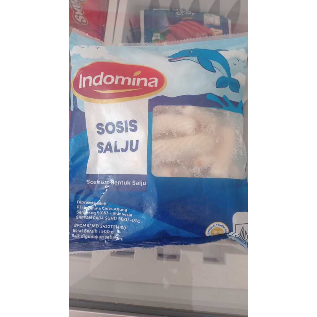 

Indomina Sosis Salju 500gr – Sosis Ayam Lembut Frozen Food Praktis