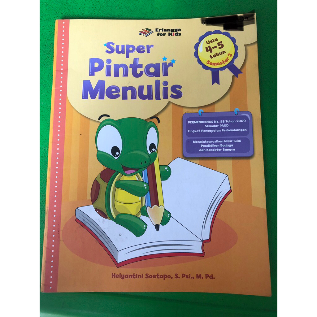 Erlangga for Kids: Super Pintar Menulis usia 4-5 tahun