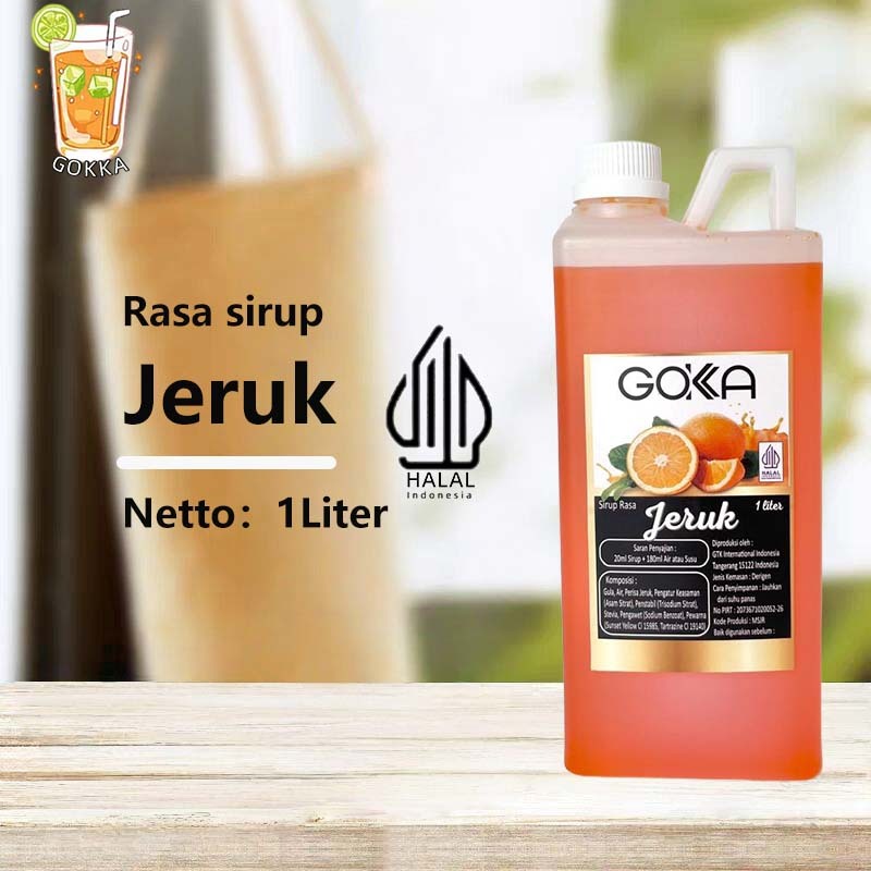 

GОKKA Syrup / Jeruk Flavoured Sirup / Sirup Jeruk 1L International Halal