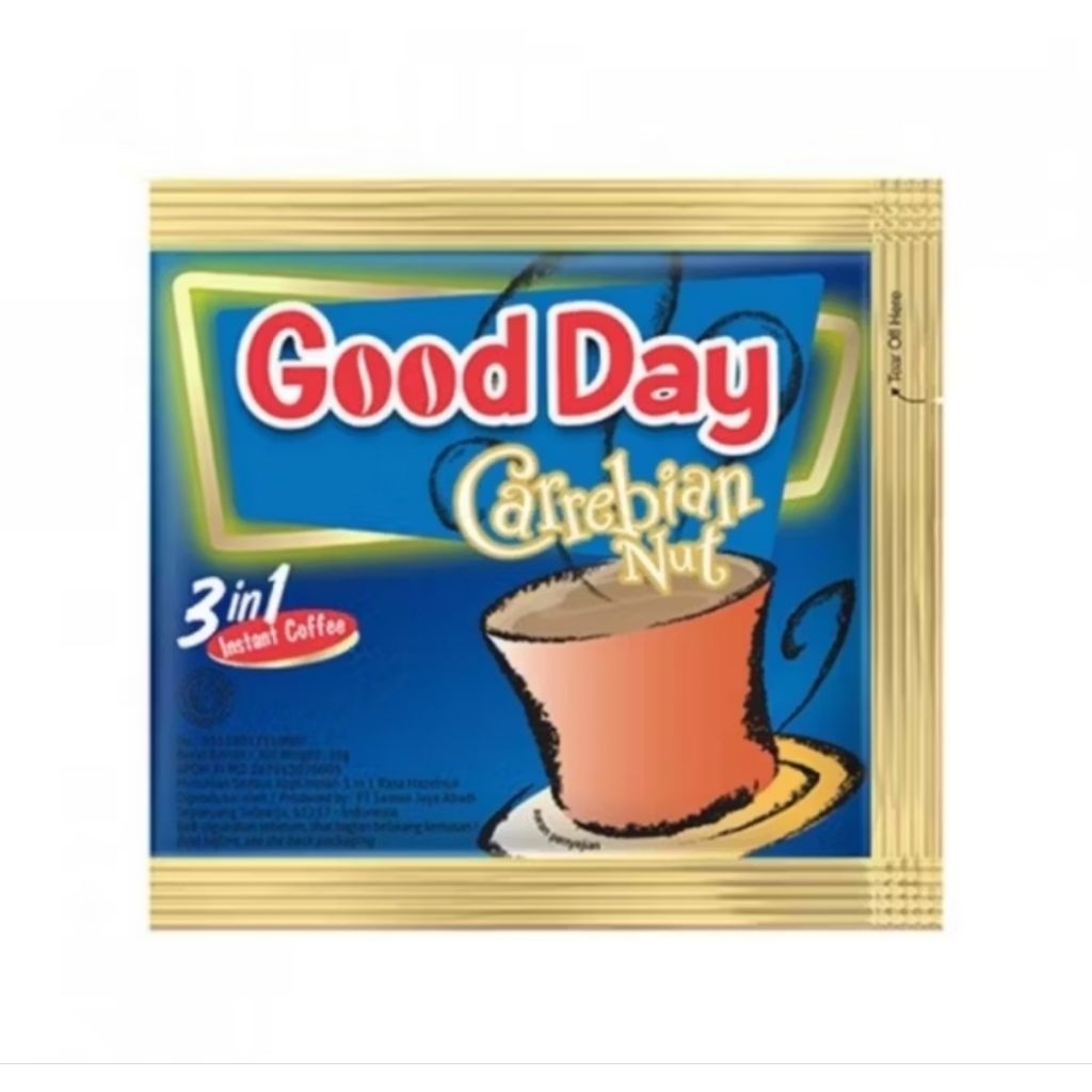 

kopi instan Goodday Carebiannut 1 renceng isi 10pcs