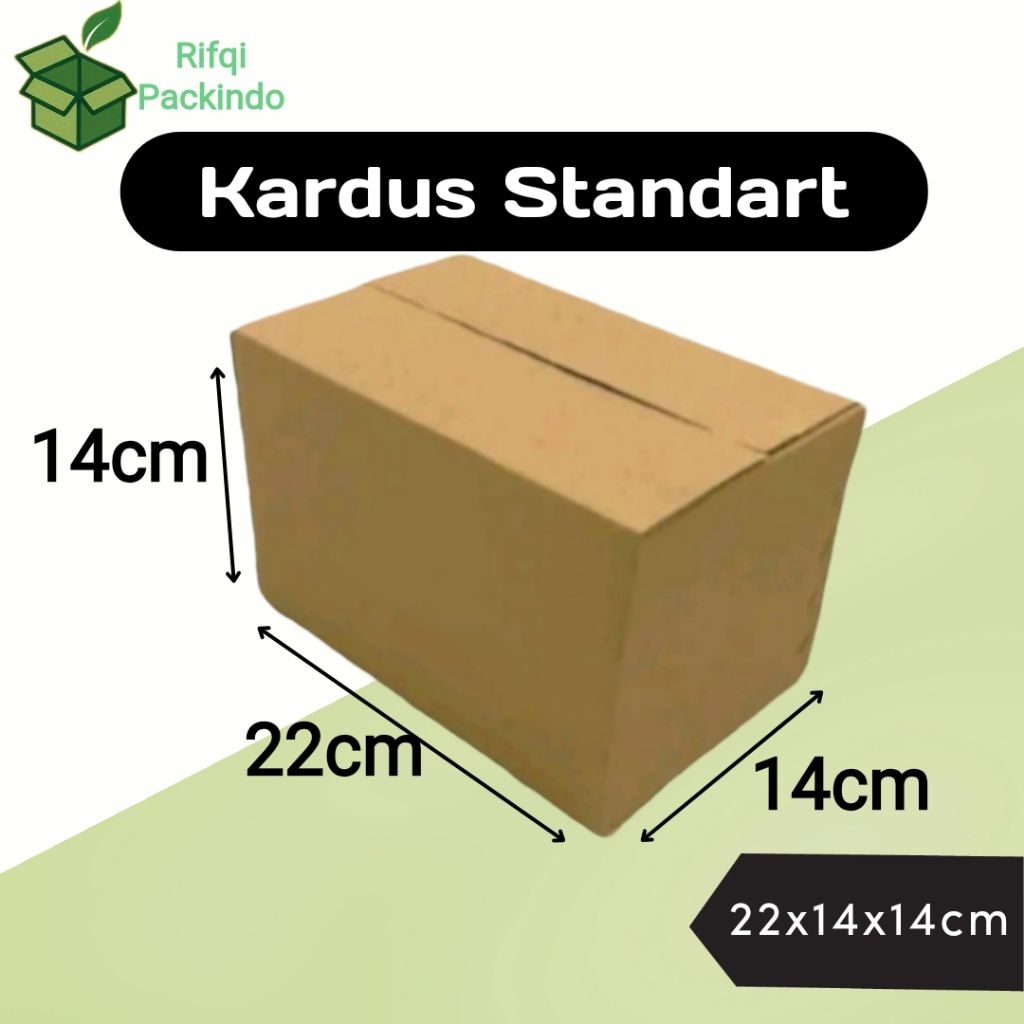 

Kardus Standart Polos Ukuran 22x14x14cm / Dus Standart / Box Standart / Kotak Standart / Karton
