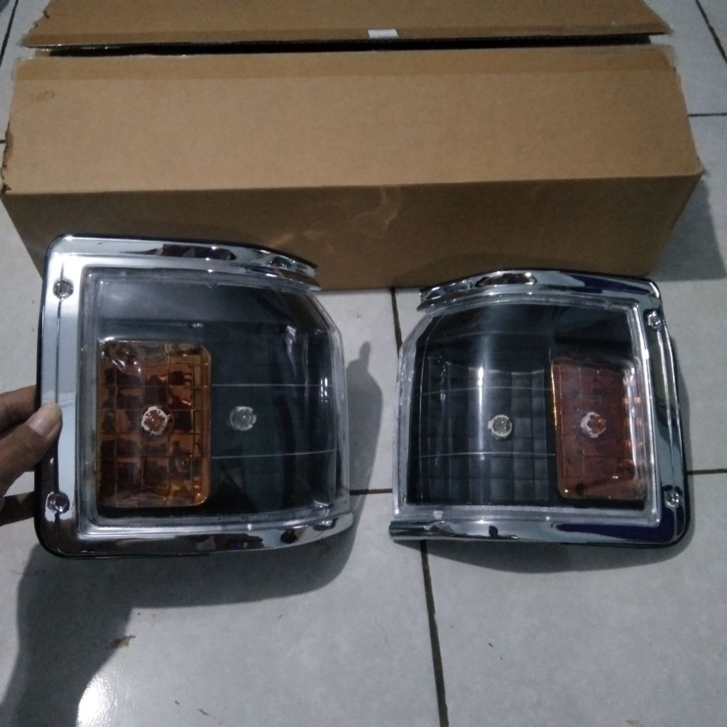 Lampu Sen Kijang Grand Super Black Smoke set