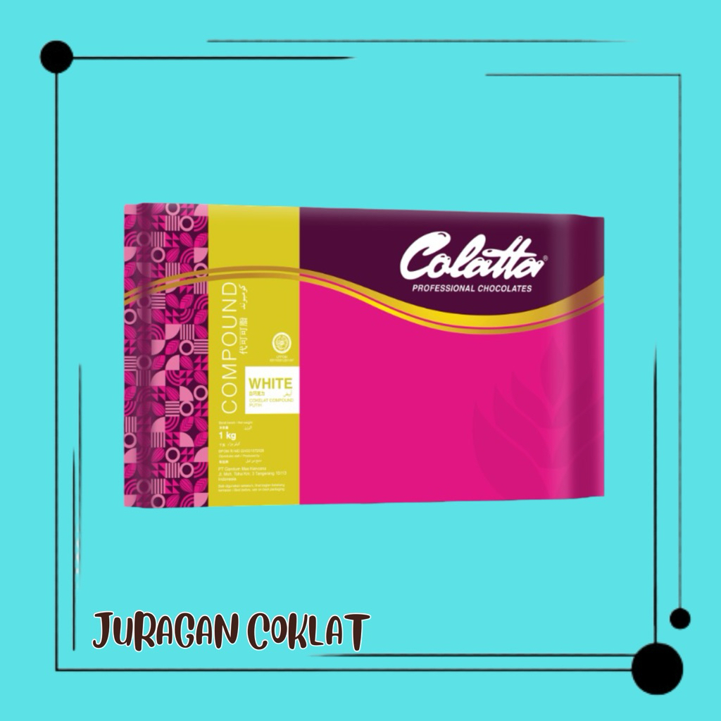 

COLATTA WHITE COKELAT COMPOUND 1kg | COLATTA COKLAT PUTIH | COKLAT PUTIH BATANGAN