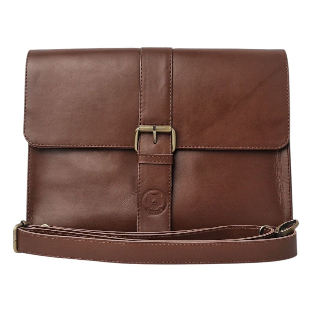 Bernie Leather - Tas Kulit Sapi Asli Premium Original - Sling Bag Wanita Pull Up Leather - Hana Brow