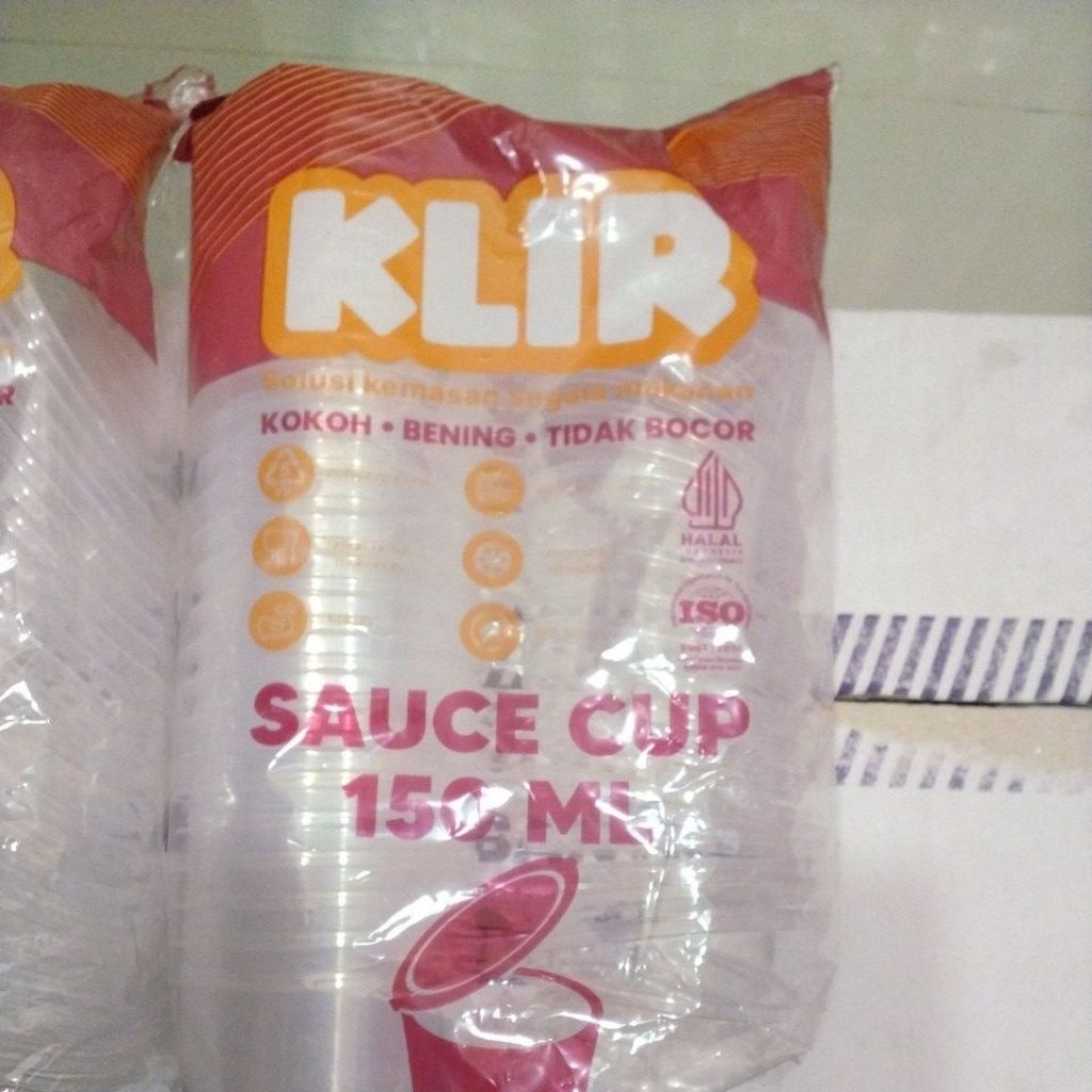thinwall sauce cup tutup 150ML