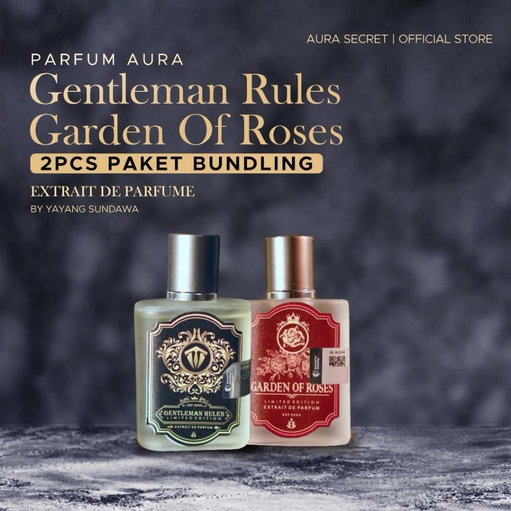 PARFUM AURA - BUNDLING COUPLE 2 PCS GARDEN OF ROSES & GENTLEMAN RULES
