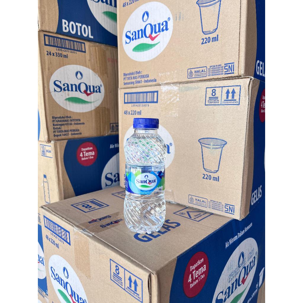 

sanqua 220 ml 1 dus isi 24 botol