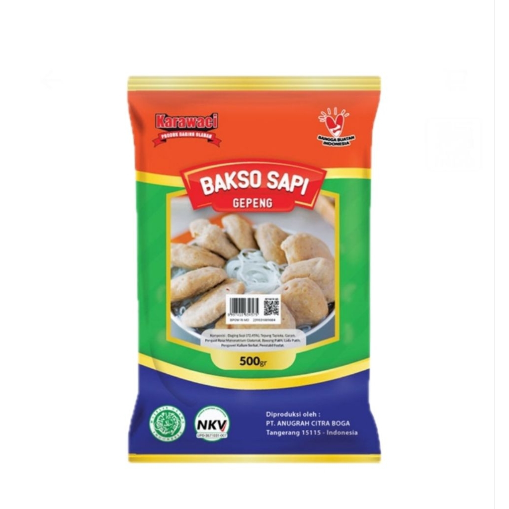 

Karawaci bakso sapi gepeng pack 500 gram