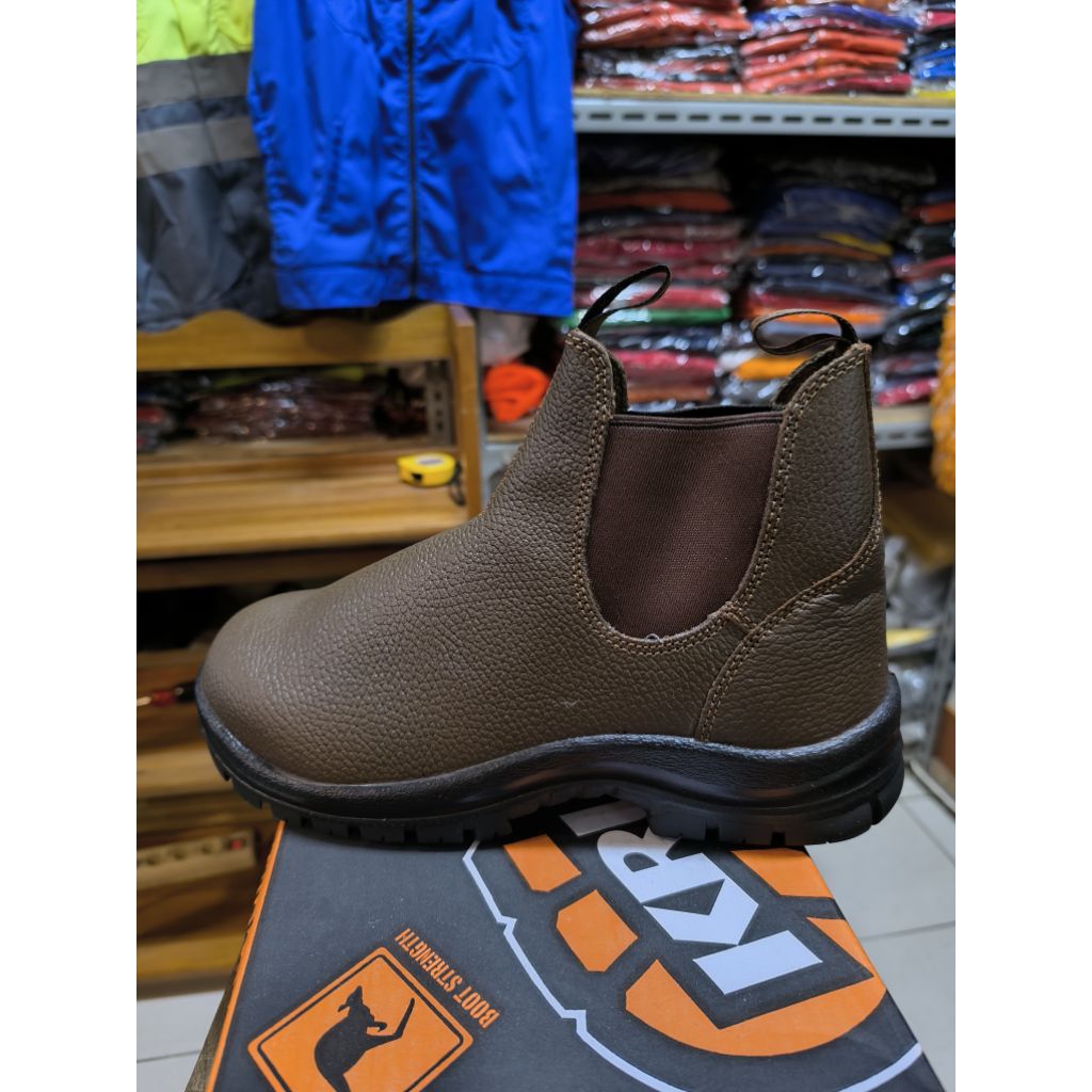 SEPATU SAFETY KRUSHERS NEVADA BROWN - KRUSHERS - NEVADA WARNA COKELAT - SAFETY KRUSHERS